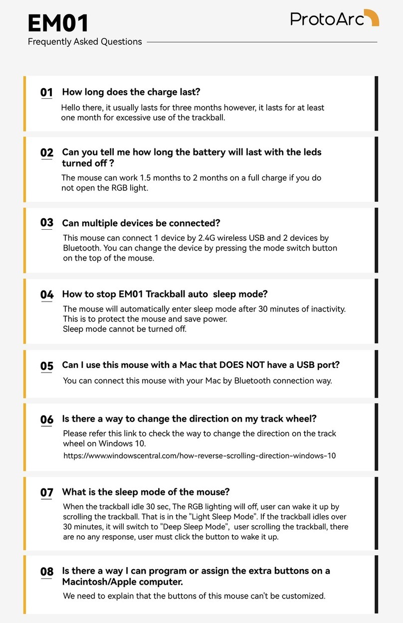 ProtoArc EM01 Frequently asked questions