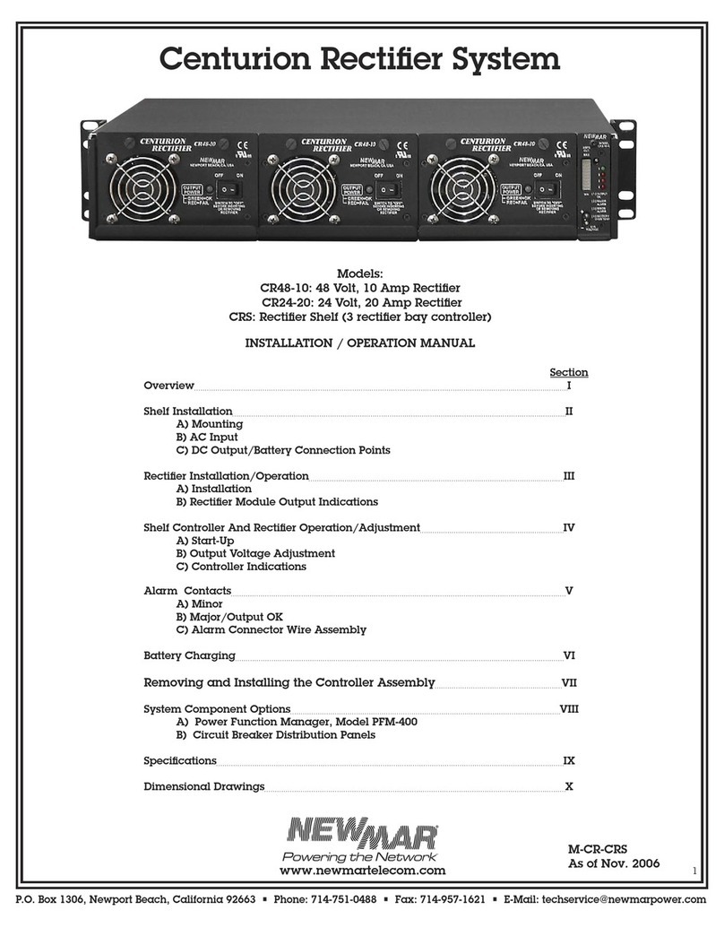 NewMar Centurion CR48-10 Installation & operation manual