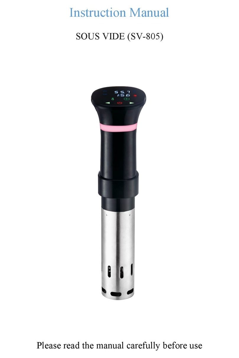 Sous Vide Consulting SV-805 instruction manual