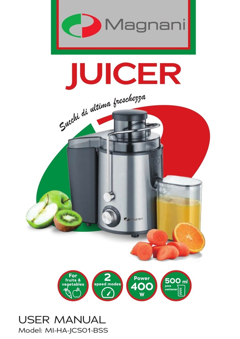 Magnani MI-HA-JCS01-BSS user manual