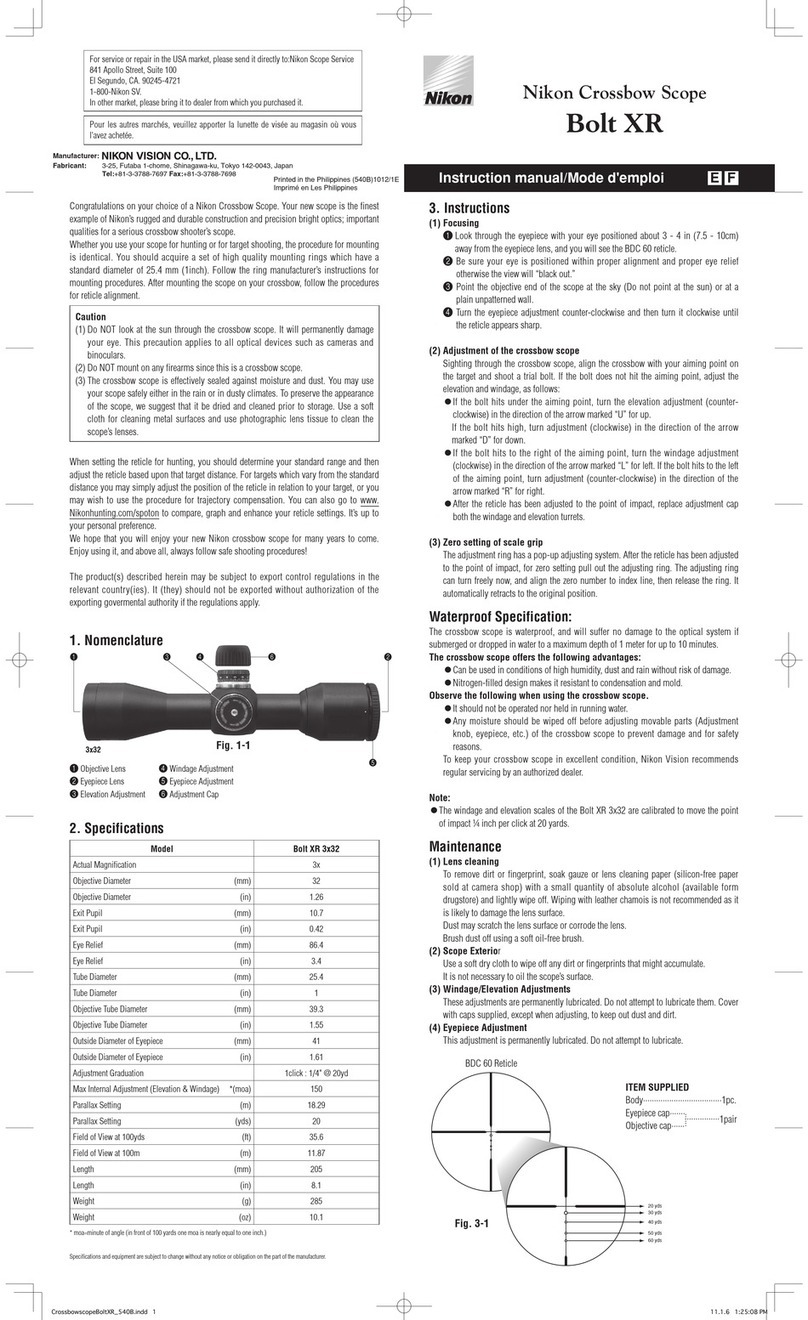 Nikon Bolt XR User manual