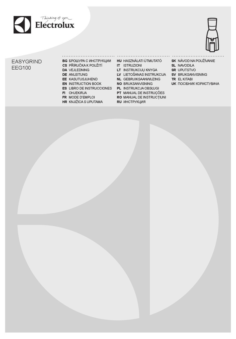 Electrolux EASYGRIND EEG100 Instruction book