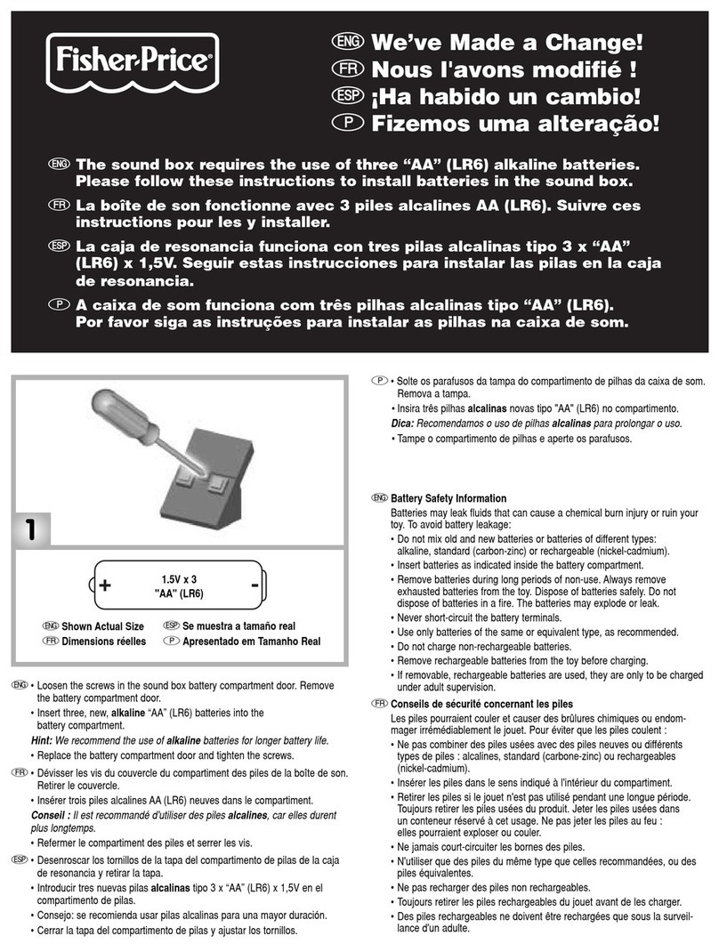 Fisher-Price BOUNCE N GO Coupe G4815 User manual