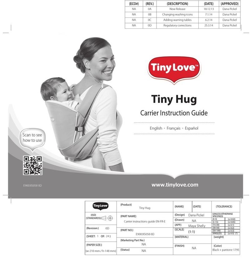 Tiny Love Hug Instruction guide