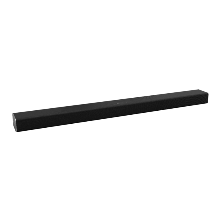 Vizio Sound Bar User manual Vizio Sound Bar User manual