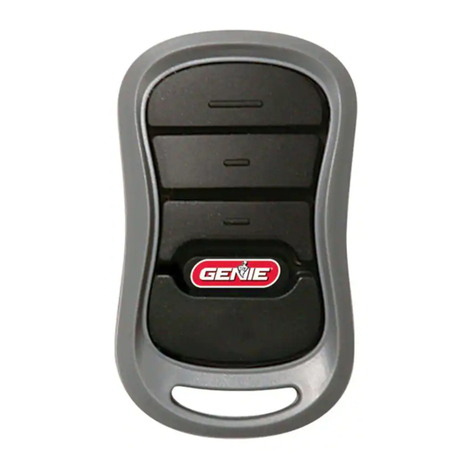 Genie 3 Button Remote user manual
