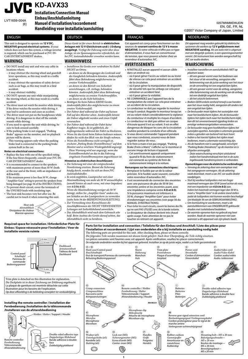JVC Exad KD-AVX33 Guide