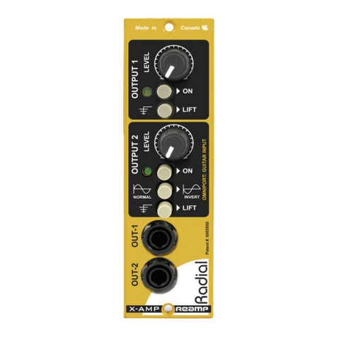 Radial Engineering REAMP X-AMP 500 Series user guide
