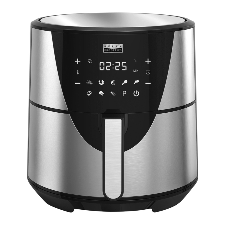 Bella 8QT Touchscreen Air Fryer user manual
