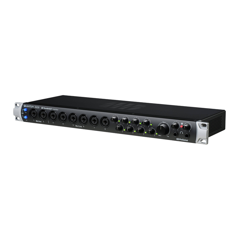 PRESONUS Quantum 2626 User manual