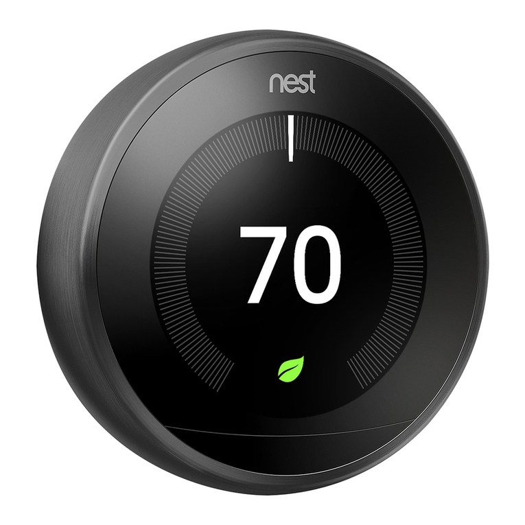 nest Learning thermostat User manual nest Learning thermostat User manual