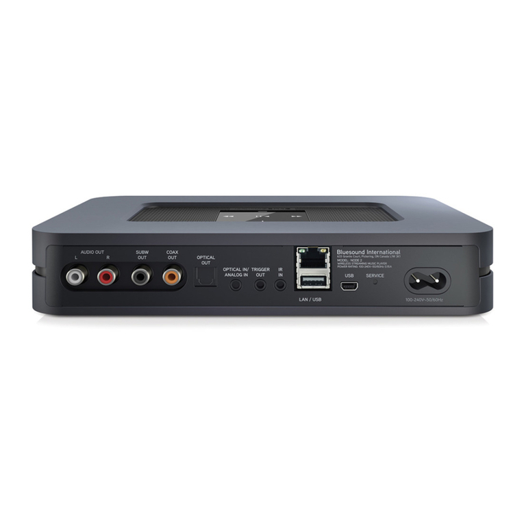 Bluesound Node 2 User manual