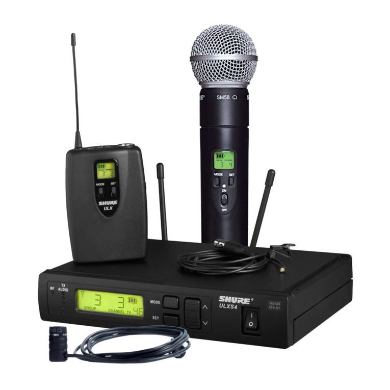 Shure ULX Wireless System User manual