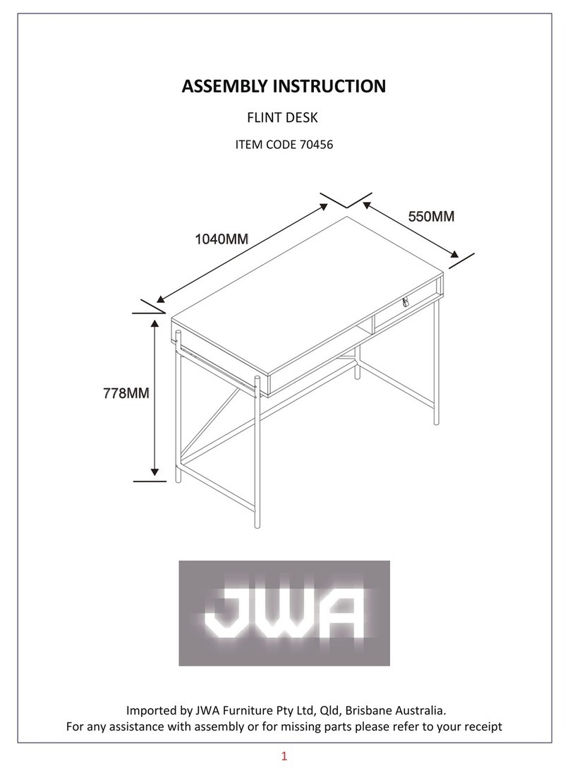 JWA FLINT 70456 Assembly instruction JWA FLINT 70456 Assembly instruction
