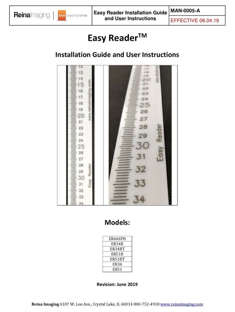 Reina Easy Reader ER66SPH Installation guide and user instructions