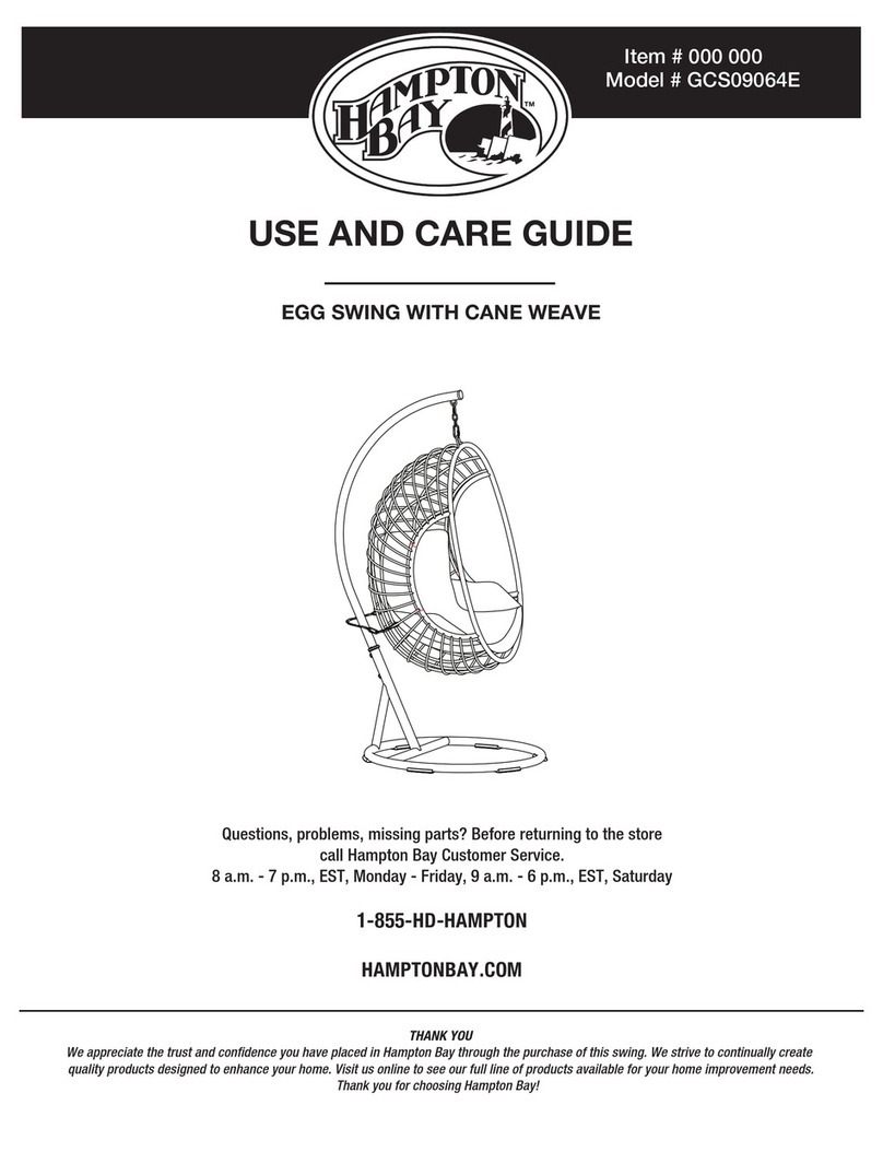 HAMPTON BAY GCS09064E Use and care guide