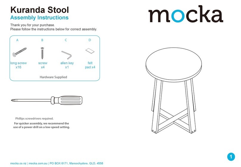 Mocka Kuranda Stool User manual Mocka Kuranda Stool User manual