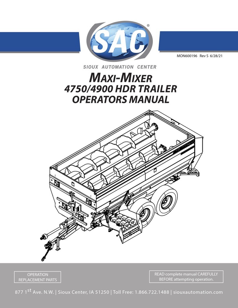 SAC MAXI-MIXER 4750 Operator's manual