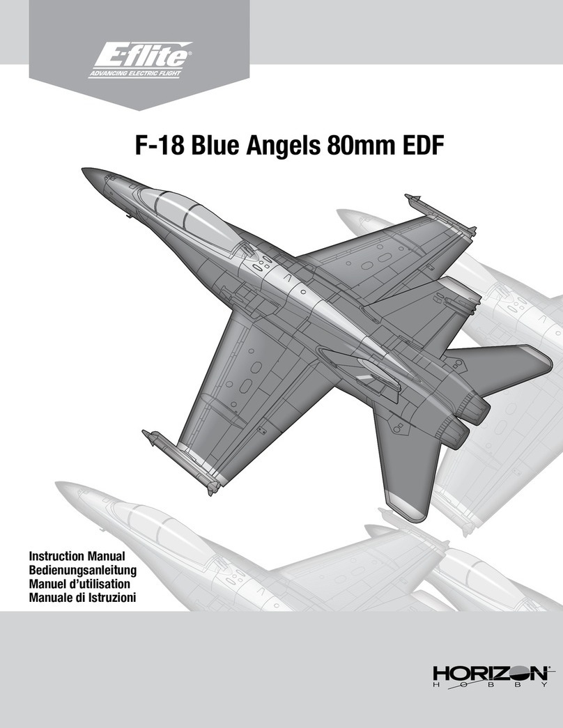Horizon Hobby E-flite Blue Angels F-18 User manual