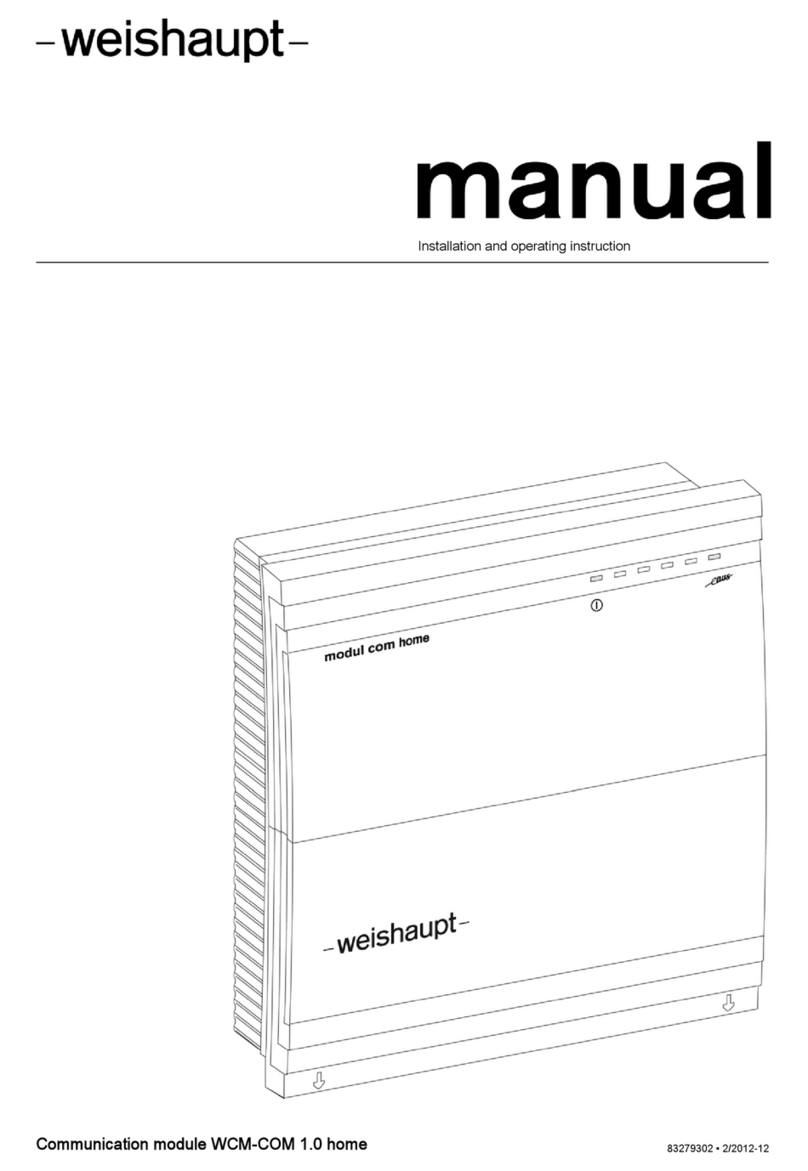 Weishaupt WCM-COM 1.0 home Installation and operating instruction