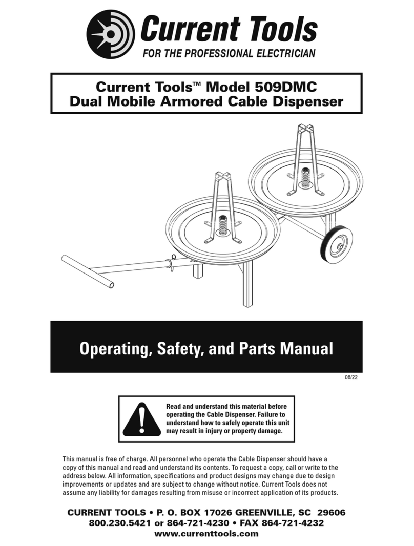 Current Tools 509DMC Operating, Safety and Parts Manual