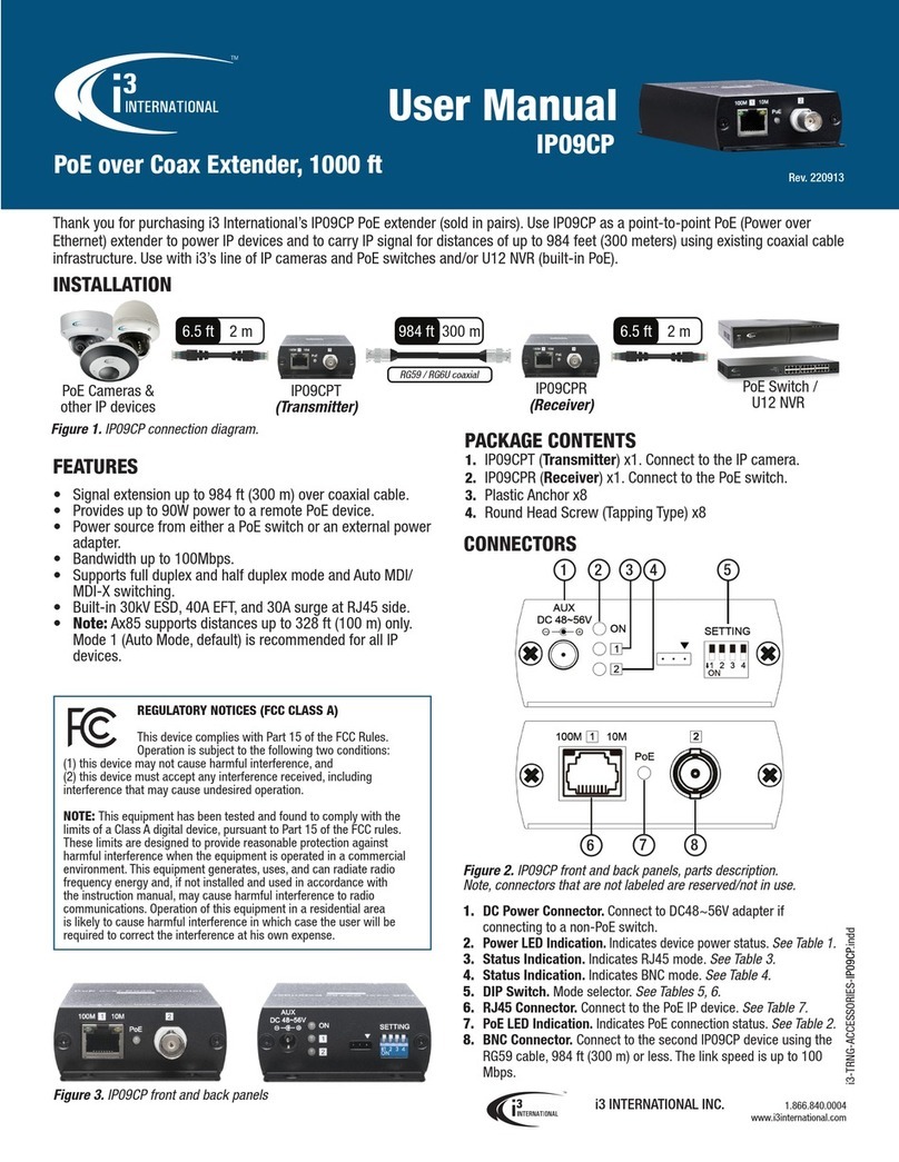 i3 International IP09CP user manual