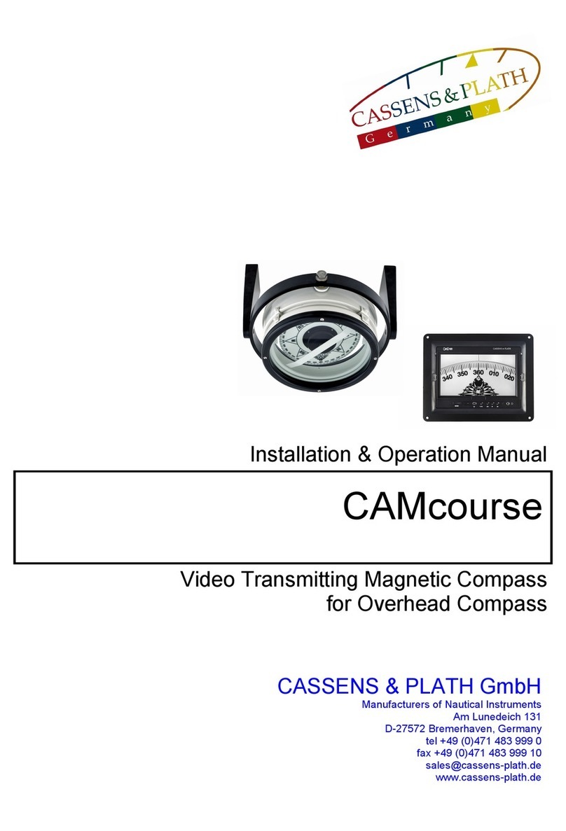 CASSENS & PLATH CAMcourse Installation & operation manual