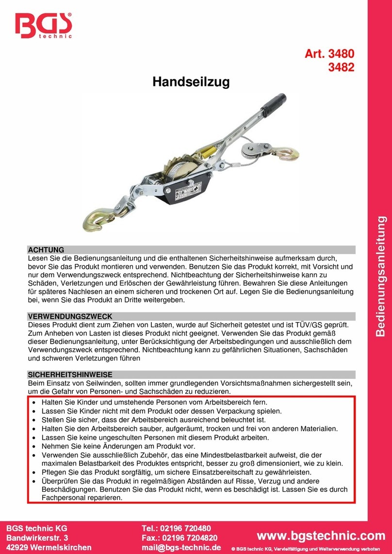 BGS technic 3480 instruction manual