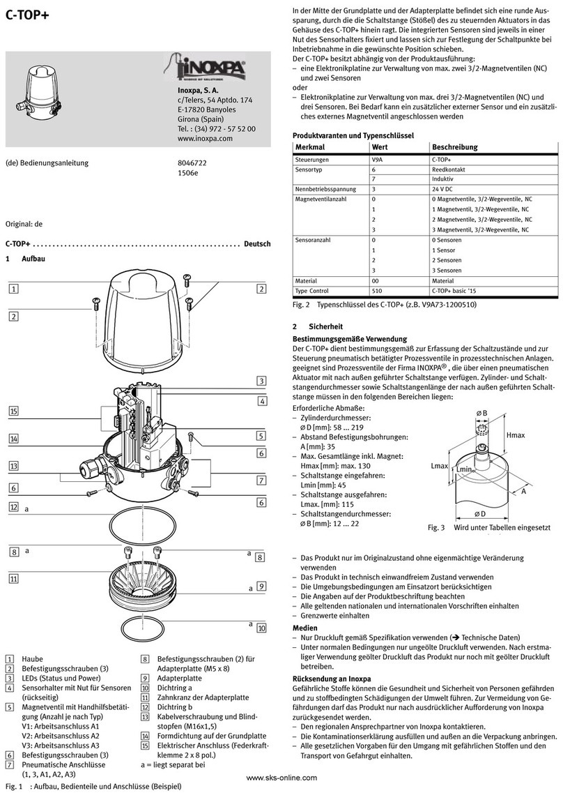 INOXPA C-TOP+ User manual