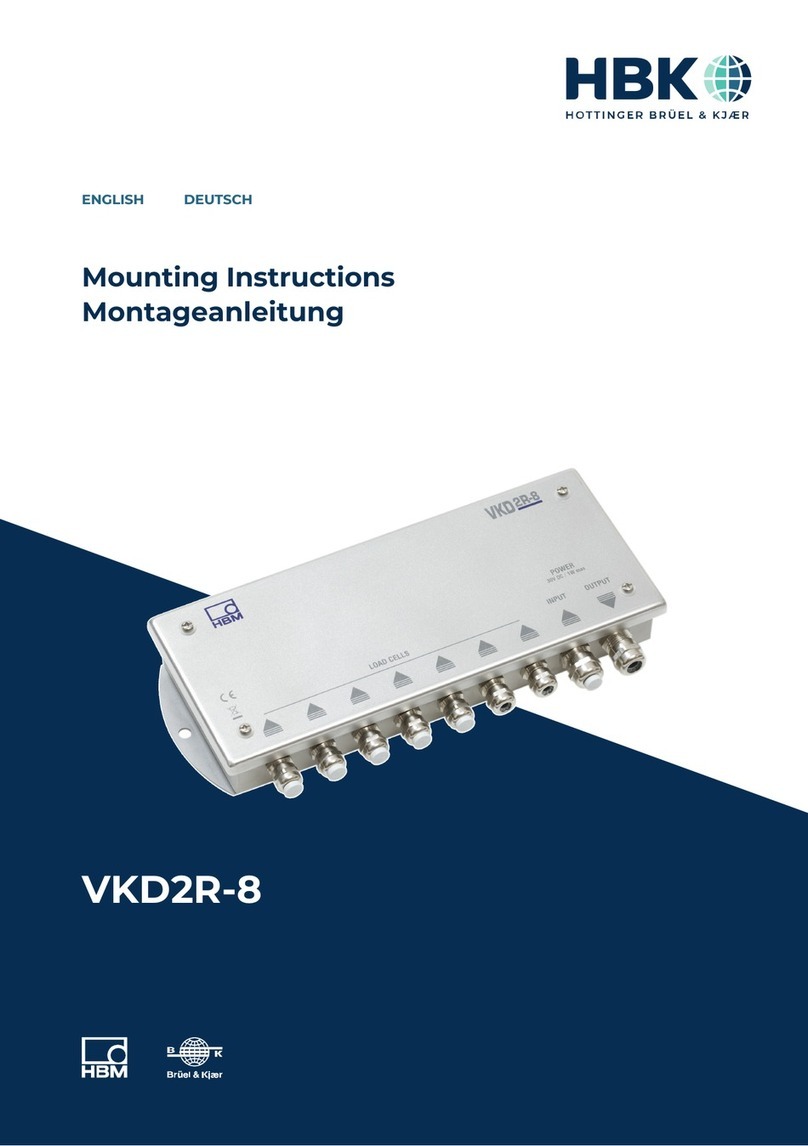 HBM VKD2R-8 Mounting instructions