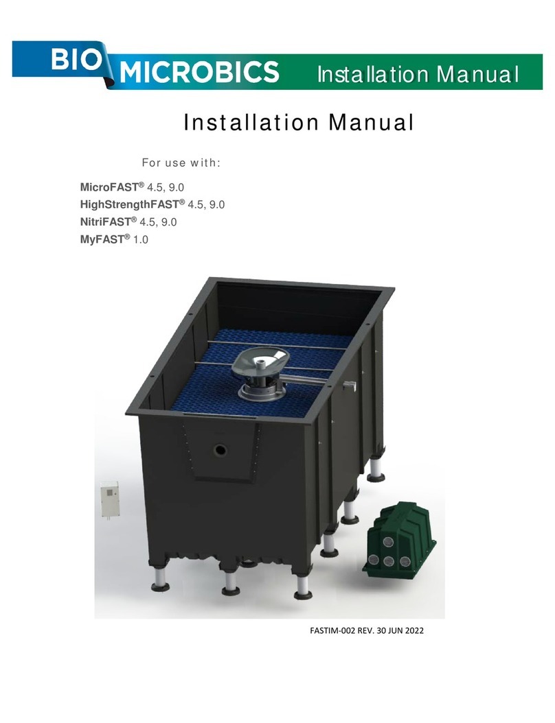 BIO-MICROBICS MicroFAST 4.5 installation manual BIO-MICROBICS MicroFAST 4.5 installation manual
