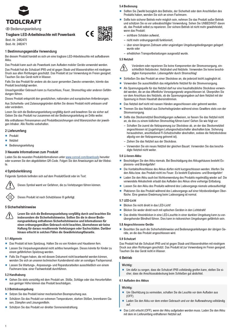 TOOLCRAFT 2482470 operating instructions