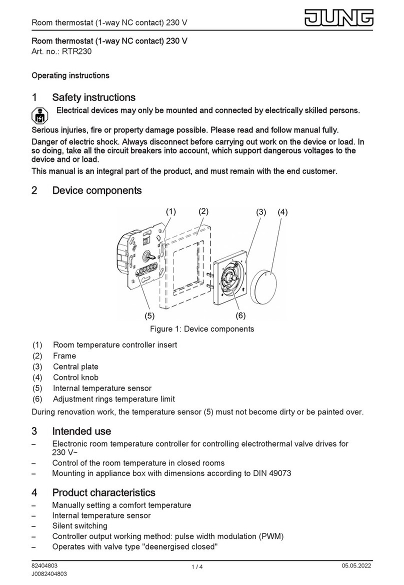 Jung RTR230 quick start guide