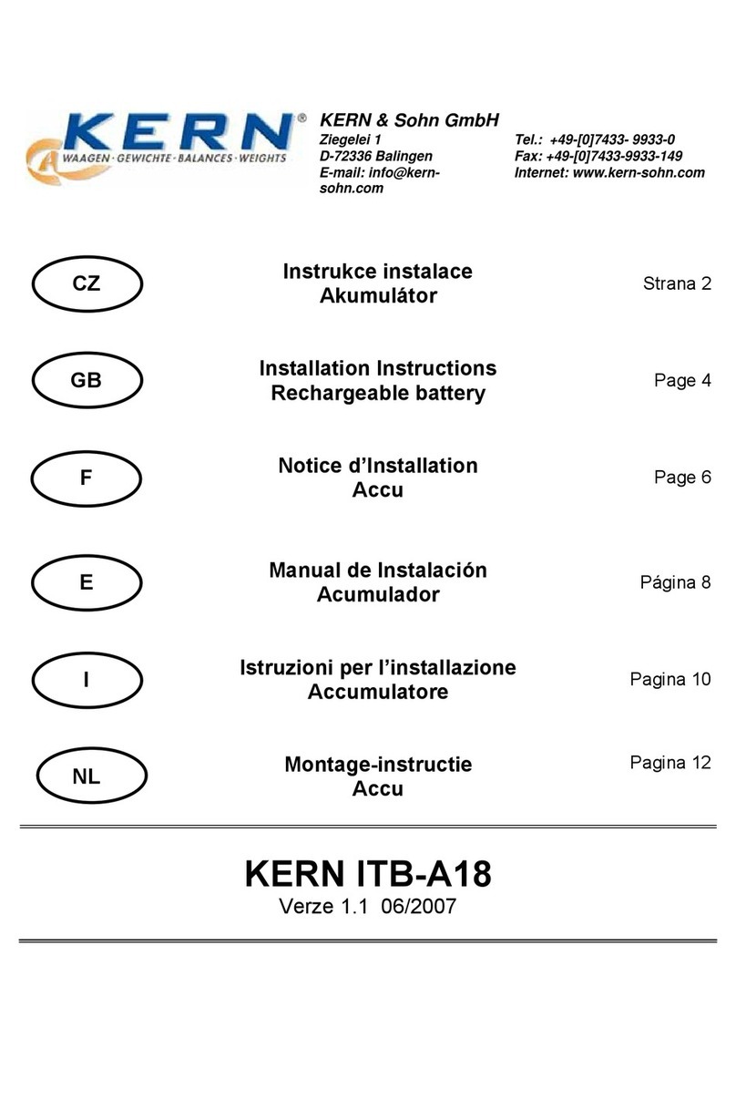KERN ITB-A18 installation instructions