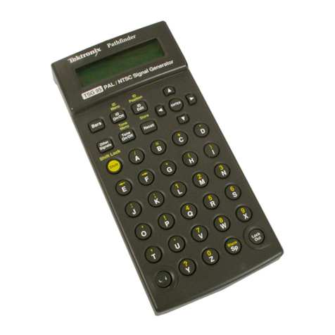 Tektronix TSG 95 User manual