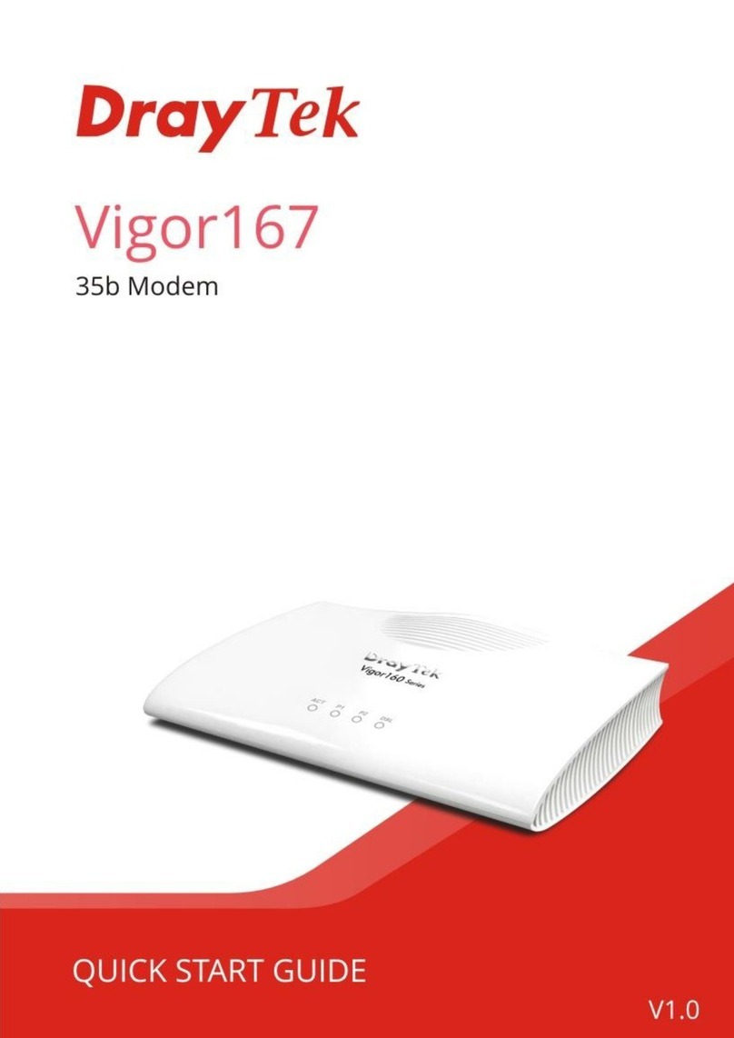 Draytek Vigor167 User manual