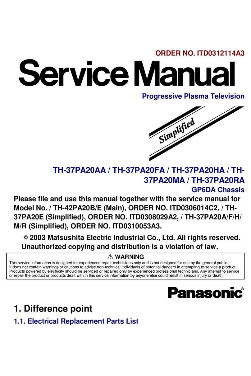 Panasonic TH-37PA20AA User manual