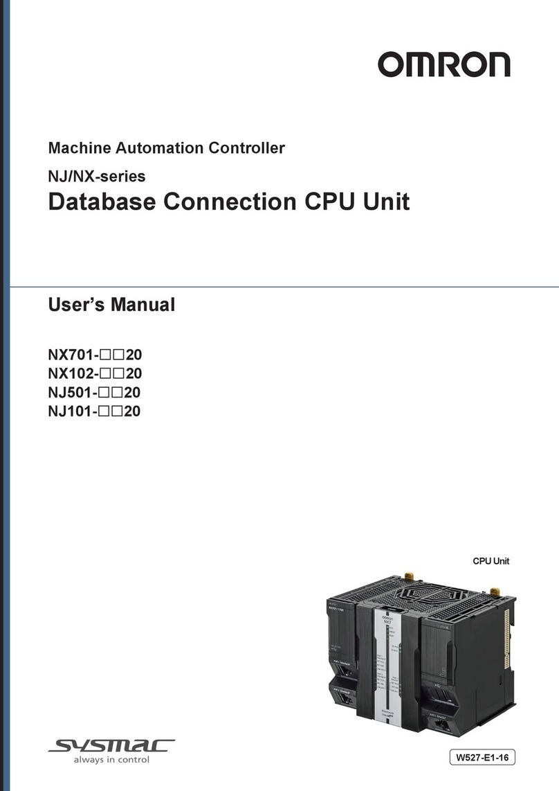 Omron SYSMAC NJ Series User manual