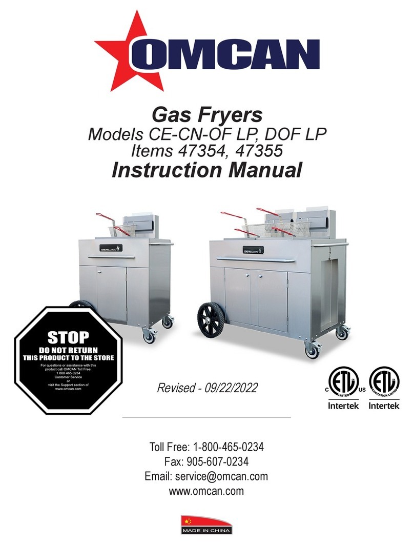 Omcan CE-CN-OF LP instruction manual