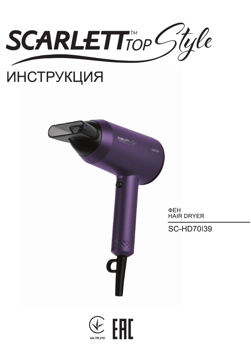 Scarlett Top Style SC-HD70I39 instruction manual