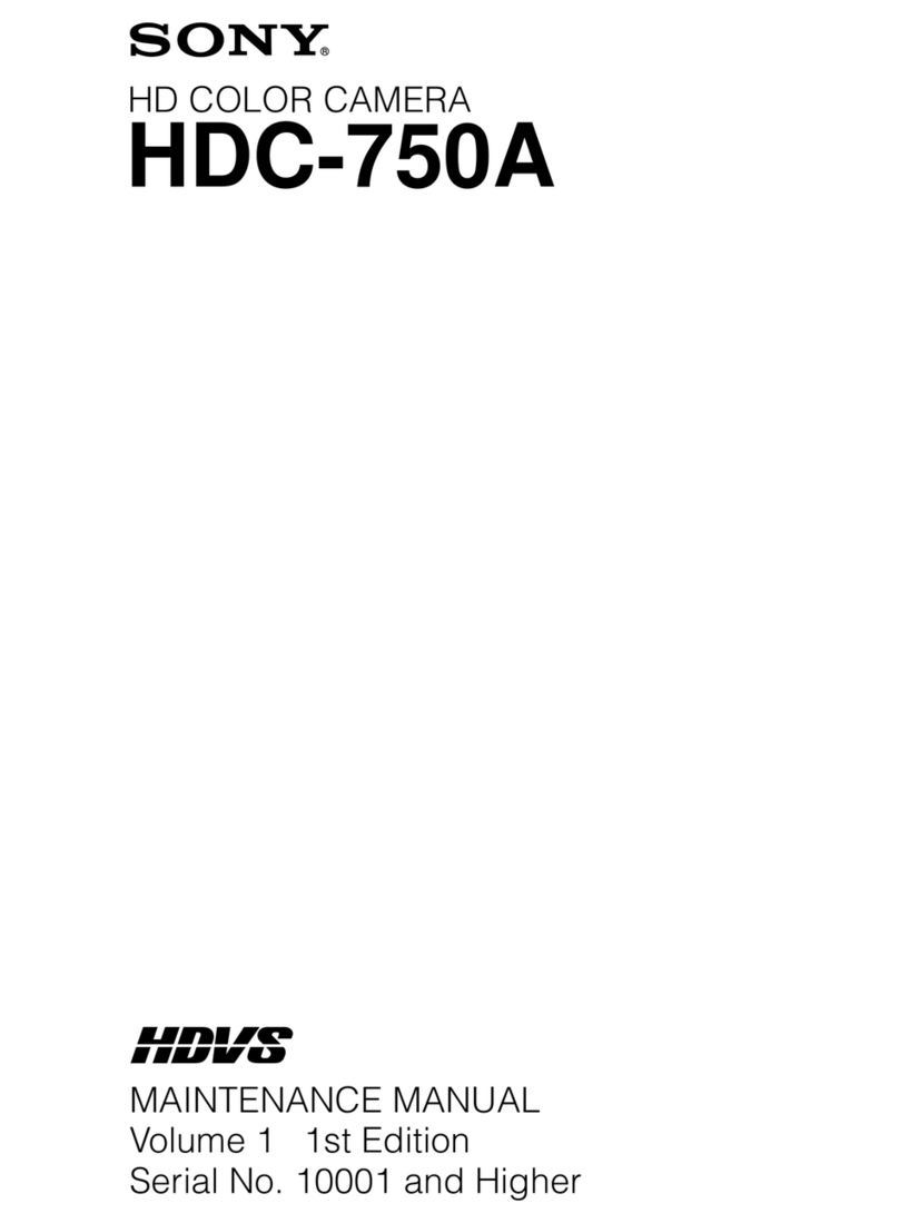 Sony HDC-750A User manual Sony HDC-750A User manual