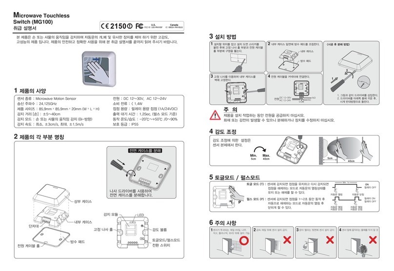 Woosung Automa MG100 instruction manual Woosung Automa MG100 instruction manual
