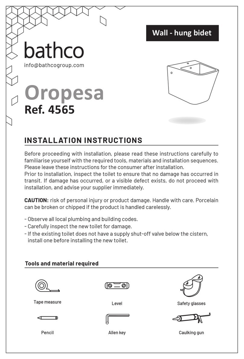 BATHCO Oropesa 4565 manual