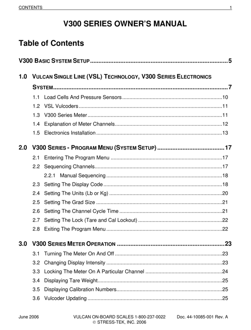Stress-Tek V300 Series owner's manual