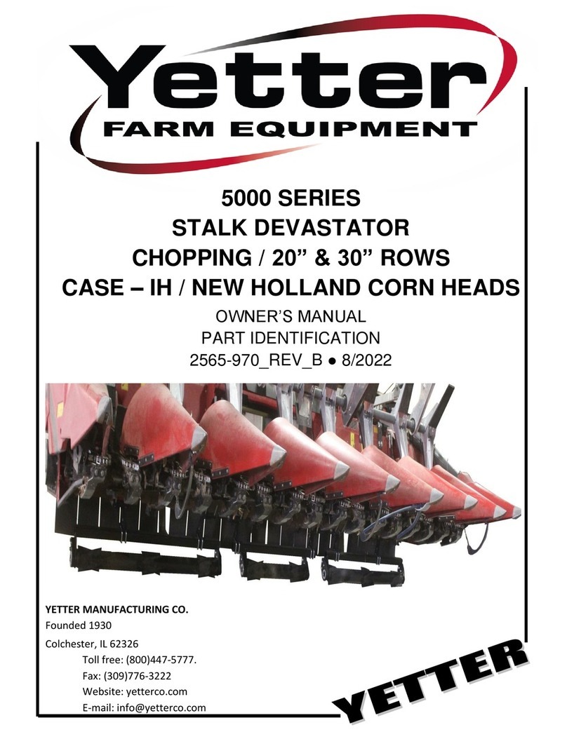 Yetter 5000 SERIES User manual