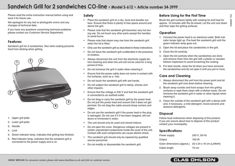 Clas Ohlson S-612 instruction manual