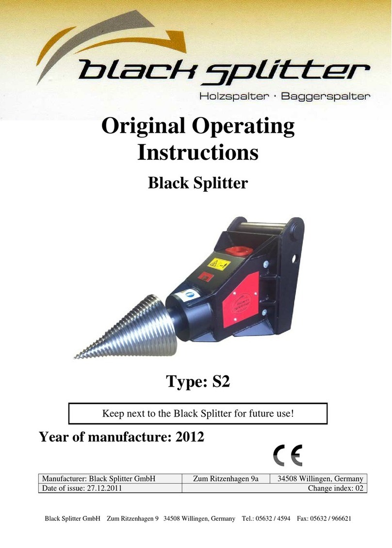 Black Splitter S2 Original operating instructions
