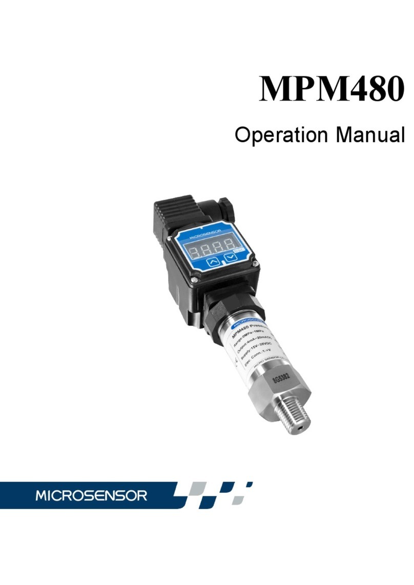 Microsensor MPM480 User manual