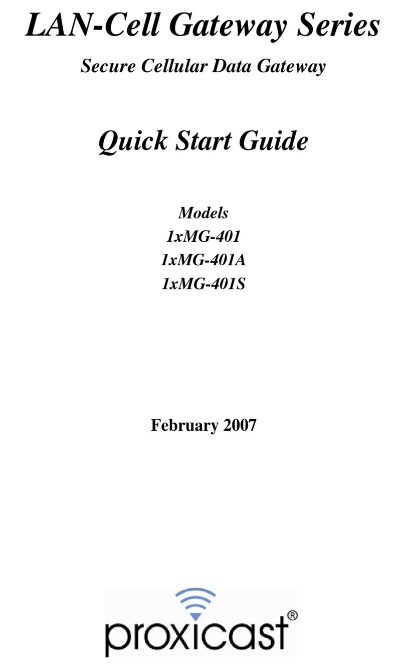 Proxicast 1xMG-401 quick start guide