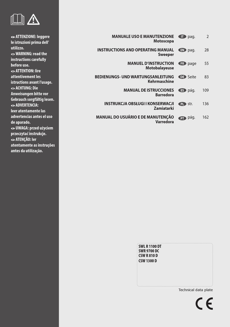 Lavor SWL R 1100 DT Instructions and operating manual